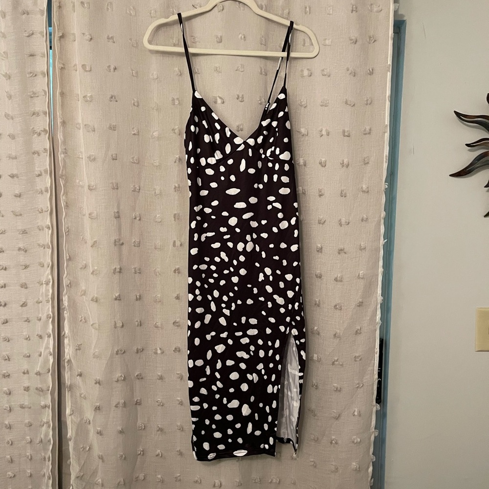 Fancy Girl Stretch Midi Tank Dress with Split